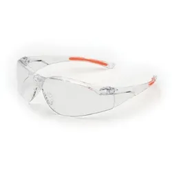 Univet Schutzbrille 513 Clear 2, mit Bügeln, farblosorange, transparent 8033661822362 UNIVET