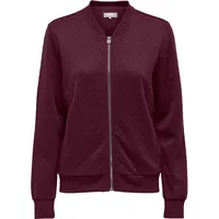 Only Sweatjacke "ONLJOYCE L/S BOMBER SWT NOOS", Damen, Gr. XS, fig, Sweatware;Steppware, Obermaterial: 100% Polyester, regular fit hüftlang, Rundhals, Rippbündchen, Sweatjacken Sweatjacke, Polyester, regular fit