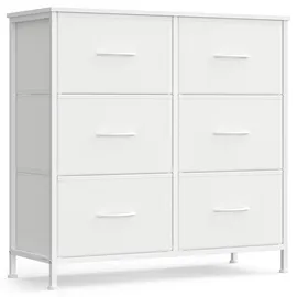 Songmics Sideboard 6 Schubladen Wolkenweiß / Schneeweiß