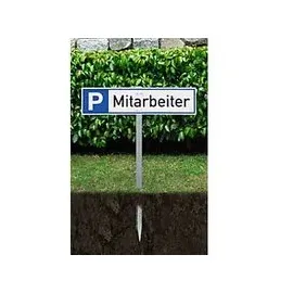moedel - warnen-sichern-kennzeichnen Stahlspieß zum Einschlagen H 750 mm Silber-Grau