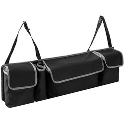 GelldG Kofferorganizer Kofferraum Organizer mit Klett, Kofferraumtasche schwarz