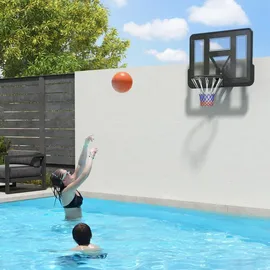 sportnow Basketballkorb Schwarz 110 x 80 x 75 cm