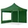 TOOLPORT Faltpavillon 3 x 3 m inkl. 2 Seitenteile Dunkelgrün
