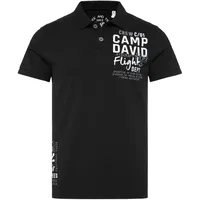 Camp David Herren Poloshirt (Schwarz, XXl)