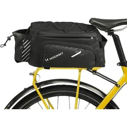 Fahrradtasche 9L mit Schultergurt Schwarz SCHWARZ 1x