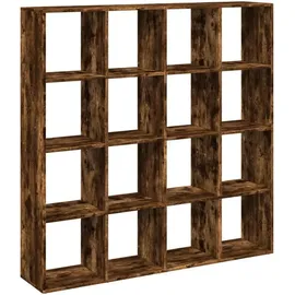 vidaXL Bücherregal 137,5 x 29 x 137,5 cm Braun