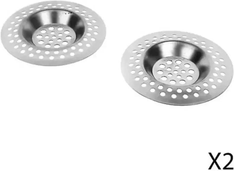 Set aus 2 - Spülbeckengitter aus Edelstahl