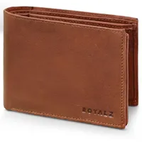 ROYALZ Detroit Geldbörse Herren Portemonnaie braun