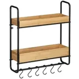 Wenko Wandregal Loft braun 48,0 x 15,0 x 52,0 cm