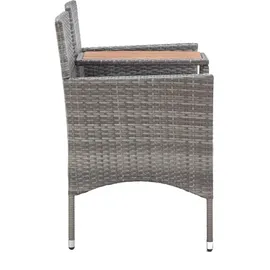 furnicato Gartenbank 143 x 64 x 88 cm Grau