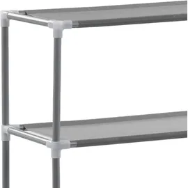 vidaXL Waschmaschinenregal 3 Ablagen Silbern 69x28x169 cm