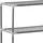 vidaXL Waschmaschinenregal 3 Ablagen Silbern 69x28x169 cm