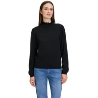 Cartoon Damen Strickpullover mit Rüschen" Schwarz,44 - 44