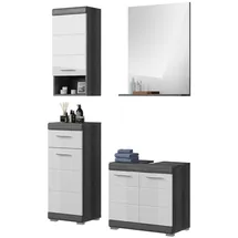 inn.furn Badmöbel-Set Shawn 4-tlg. Weiß Hochglanz