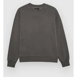 Fox Wordmark Oversized Crew Fleece Pullover pewter Gr. XL