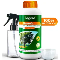 1 Liter Neemöl mit Emulgator mit Sprühflasche und Messbecher
