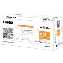 Uvex u-fit lite 6016807 100 St. Einweghandschuh Größe (Handschuhe): S EN 420:2003+A1:2009, EN 374-1:2016+A1:2018, EN 374-5:2016,