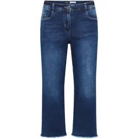Cecil 3/4 Wide Leg Jeans, im Loose Fit - blau