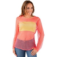 Netzshirt, neonpink