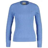 GANT Stretch Cotton Cable C-Neck Blau S