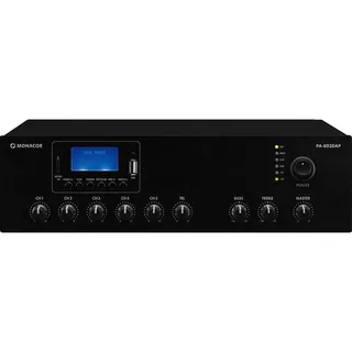 Monacor PA-803DAP ELA-Verstärker 30 W MP3, USB/SD, FM, DAB+, BT, Stereoverstärker