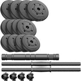 trex sport Hantelset Kurzhanteln 2er Set 20 kg schwarz