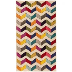 Kadima Design Farbintensiver Geometrie-Teppich mit Präzisionsschnitt `Meon Josh`. 200x290 cm