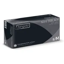 BINGOLD GmbH + Co. KG BINGOLD Nitril 35BLACK Schwarze Nitril, Handschuhe Größe XL