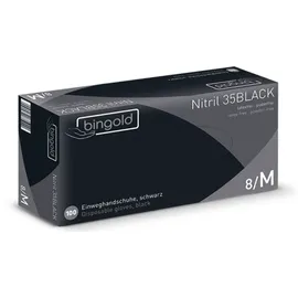 BINGOLD GmbH + Co. KG BINGOLD Nitril 35BLACK Schwarze Nitril, Handschuhe Größe XL