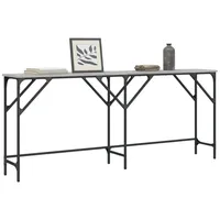 VidaXL Konsolentisch Grau Sonoma 180x29x75 cm Holzwerkstoff