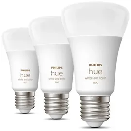Philips Hue White and Color Ambiance E27 6,5W Bluetooth 3er-Set (929002489603)