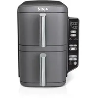 Ninja Doppel-Heißluftfritteuse SL400EU, grau/schwarz