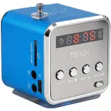Hipipooo Mini Speaker Music Music Player tragbarer FM -Radio Support Micro SD TF USB -Festplatte