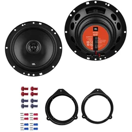 EHO JBL Stage1 61F Lautsprecher mit Einbauset kompatibel mit Audi A3 (8P) 3-Türer 2003-2012 Türen vorne 400 W 165mm 2 Wege Koax