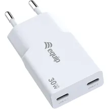 Equip 2-Port 30W GaN Slim USB-C PD-Ladegerät