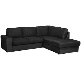 ed exciting design Ecksofa Polyester 2-Sitzer Grau