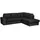 ed exciting design Ecksofa Polyester 2-Sitzer Grau