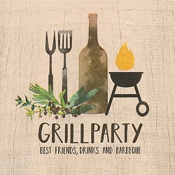 Papierservietten "Grillparty", 33 x 33 cm, 20 Stück