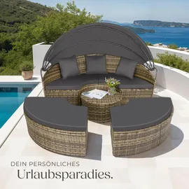Tectake Sonneninsel Rattan natur