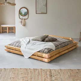 Tikamoon Futonbett 160 x 200 cm Beige