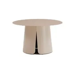 Gartentisch Spoleto Ø 70 cm Aluminium Cream