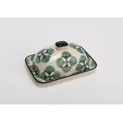 Butterdose Imany 15 cm x 13 cm x 19 cm - Dekor Rectangle Amadeus Sandstone 15x19 cm
