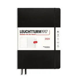 Leuchtturm1917 Wochenkalender & Notizbuch Composition B5 Schwarz 2024