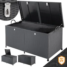 CASARIA XXL Auflagenbox Kissenbox 150x77cm Schwarz