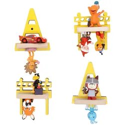 Wandregal BOARTI "Regal Baustelle Kinder Toniebox Tonies Figuren" Gr. 25, gelb, B:25cm H:22cm T:19cm, Holzwerkstoff, Holz, Spanplatte, Regale