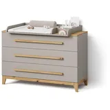 livinity® Wickelkommode Mailo, Cashmere/Artisan, XL mit 3 Schubladen