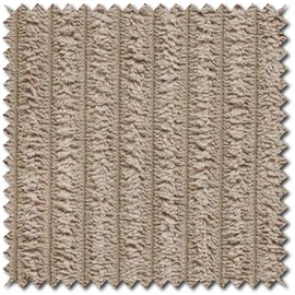 KAWOLA Hochlehnsessel CHARME Cord 72 x 100 x 80 cm taupe mit Hockerbank