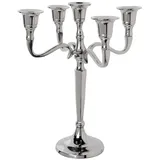 Atmosphera Kerzenhalter 5 Köpfe Metall Silber