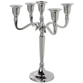 Atmosphera Kerzenhalter 5 Köpfe Metall Silber