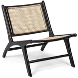 Bizzotto Sessel Mabel aus Rattan, Schwarz schwarz